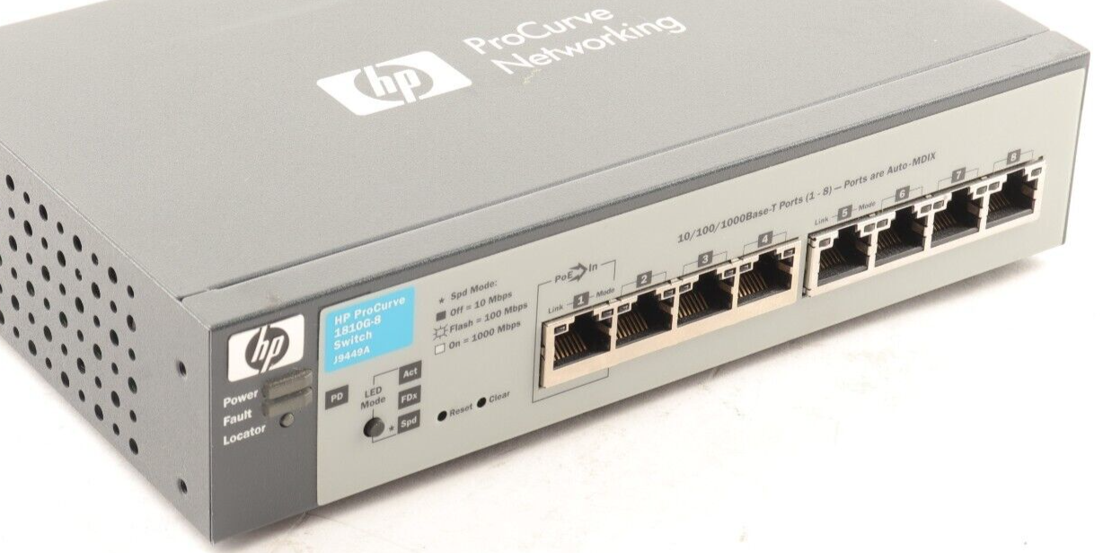 HP ProCurve 1810G8 Switch J9449A NO POWER SUPPLY Network Switches