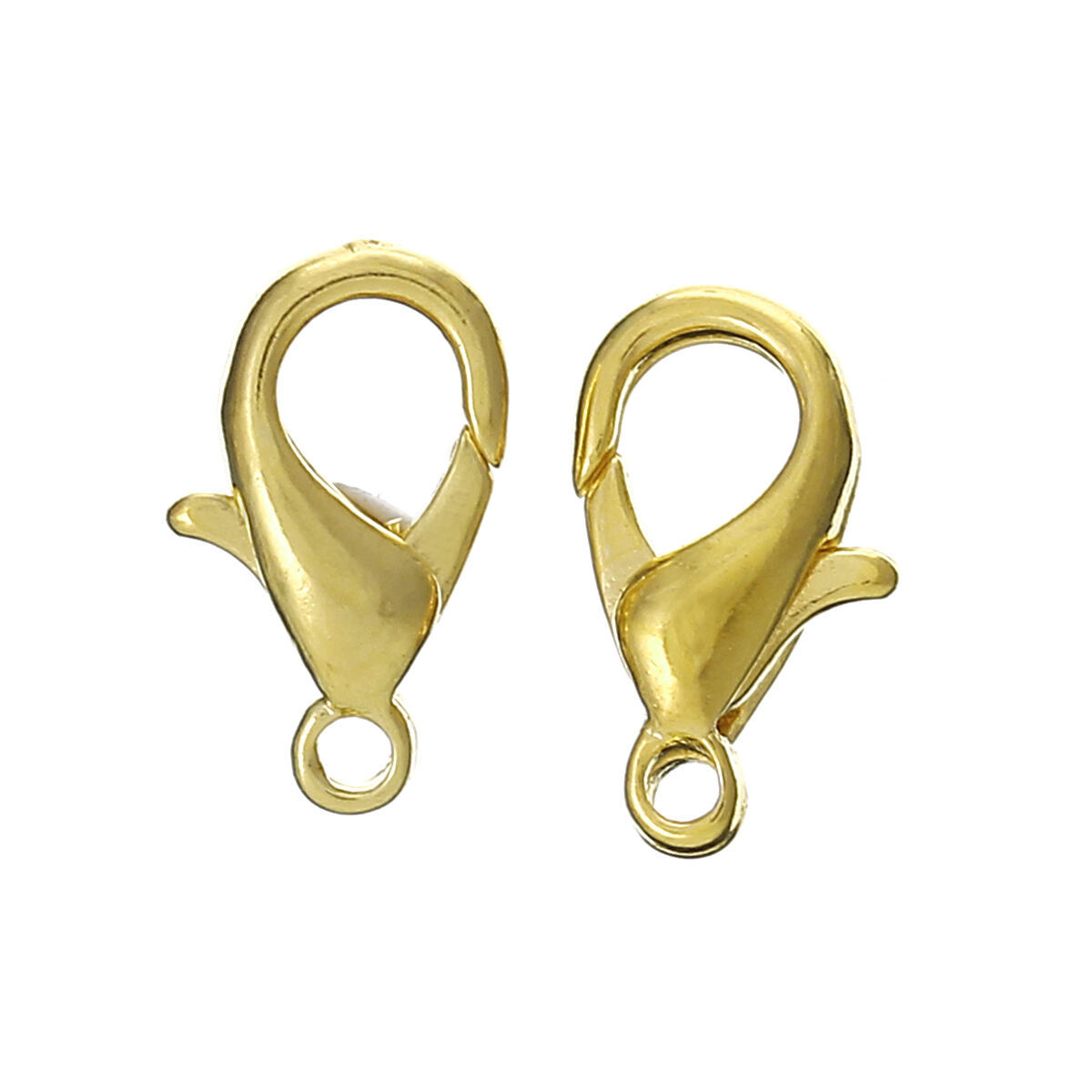 10-12-14mm Gold Plated  Lobster clasps Claw hooks jewelry findings DIY
