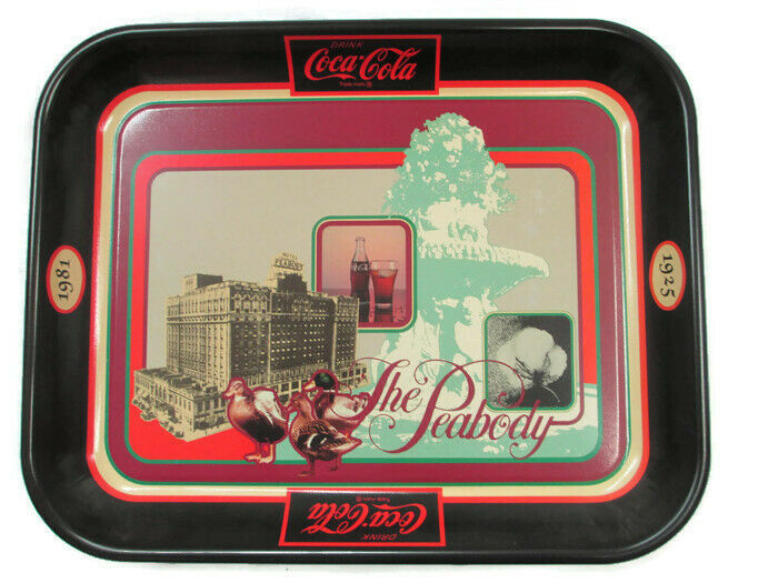 Primary image for Coca-Cola Commemorative Tray Memphis Peabody Hotel Grand Reopening 1981