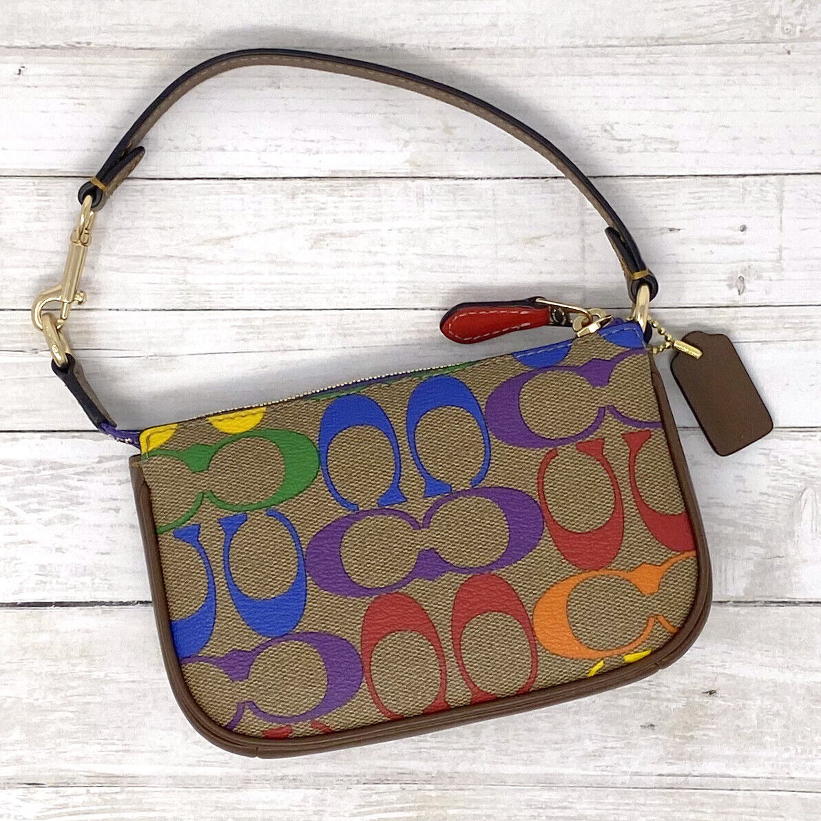Coach Nolita 15 Purse In Rainbow Signature and 38 similar items