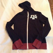  Size 14 youth Justice 5th &amp; Ocean jacket Texas A&amp;M hoodie NCAA black girls - $15.99