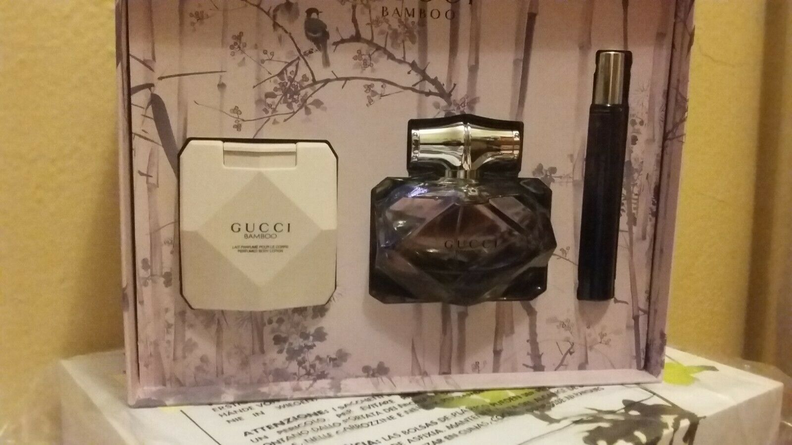 Gucci Bamboo 2.5 Oz Eau De Parfum Spray 3 Pcs Gift Set