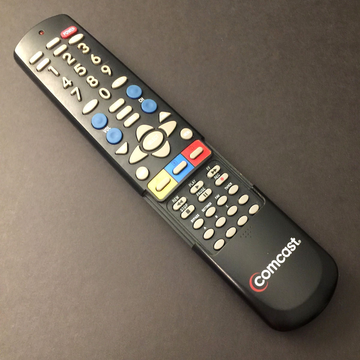 COMCAST URC-44AXXXB02 DIGITAL TV CABLE On Demand Universal Remote ...