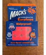 Mack&#39;s Silicone Ear Plugs - Orange 6 count-Brand New-SHIPS N 24 HOURS - $15.72