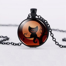Ghouly Cheshure Cat Cabochon Necklace >> Combin Shipping << (728 - $4.21