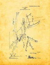 Plow Patent Print - Golden Look - $7.95+