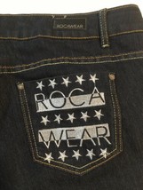 ROCAWEAR Size 18 (38 x 34.5) Women’s Skinny Dark Wash Denim Jeans - $38.77