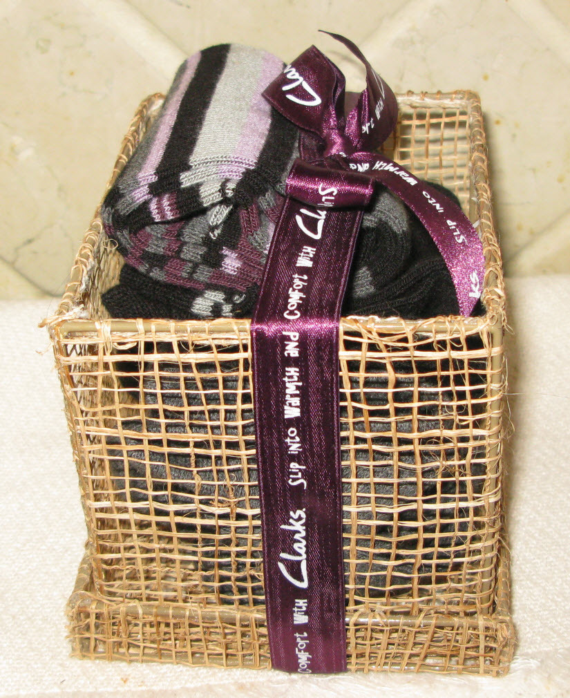 Clarks Gift Basket of Three Ladies Socks NEW with tags Socks