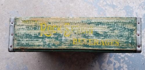 Vintage Rock Spring Beverage Divided Wood Crate w/Metal Corners Shakopee MN - $129.99