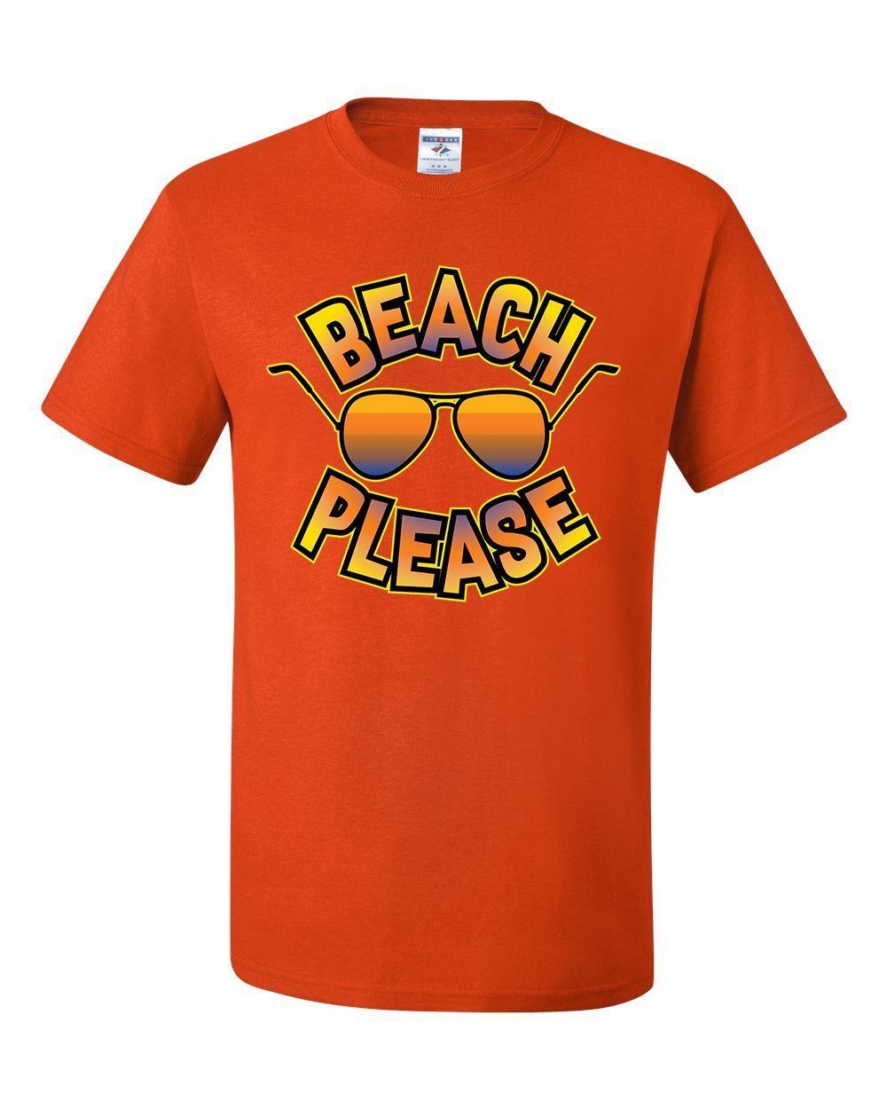 Beach Please T-Shirt Funny Sunshine Glasses Summer Time Vacation Tee ...
