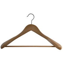 200718Nhu Wooden Suit Hangers -"Executive Flare" - 18" Natural Finish.. - $55.99