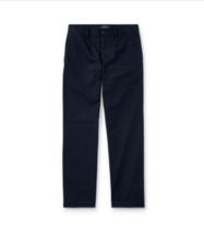 Ralph Lauren Kids' Chino Flat Front Straight Leg Pants In Navy,14 - $49.60
