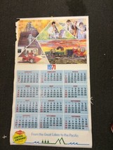 1970 1971 2 sided wall calendar Farmers Union Central Exchange Co-op 39&quot;... - $39.99