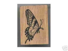 Butterfly rubber stamp Large Flutterby #1 see examples - $8.00
