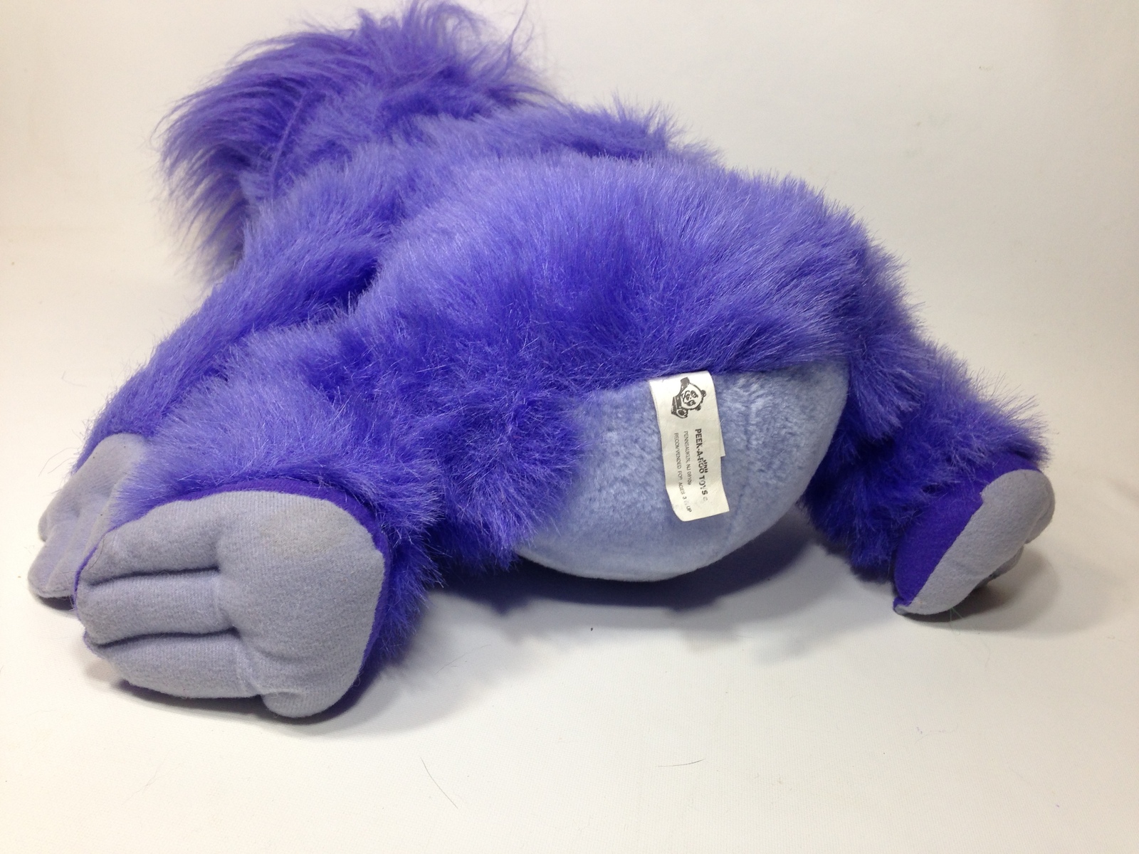 stuffed purple gorilla