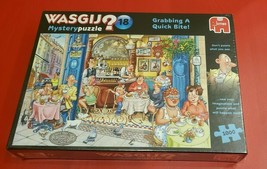 Jumbo 19179 Wasgij Mystery 18- Grabbing a Quick Bite 1000 Piece Jigsaw Puzzle - $68.24