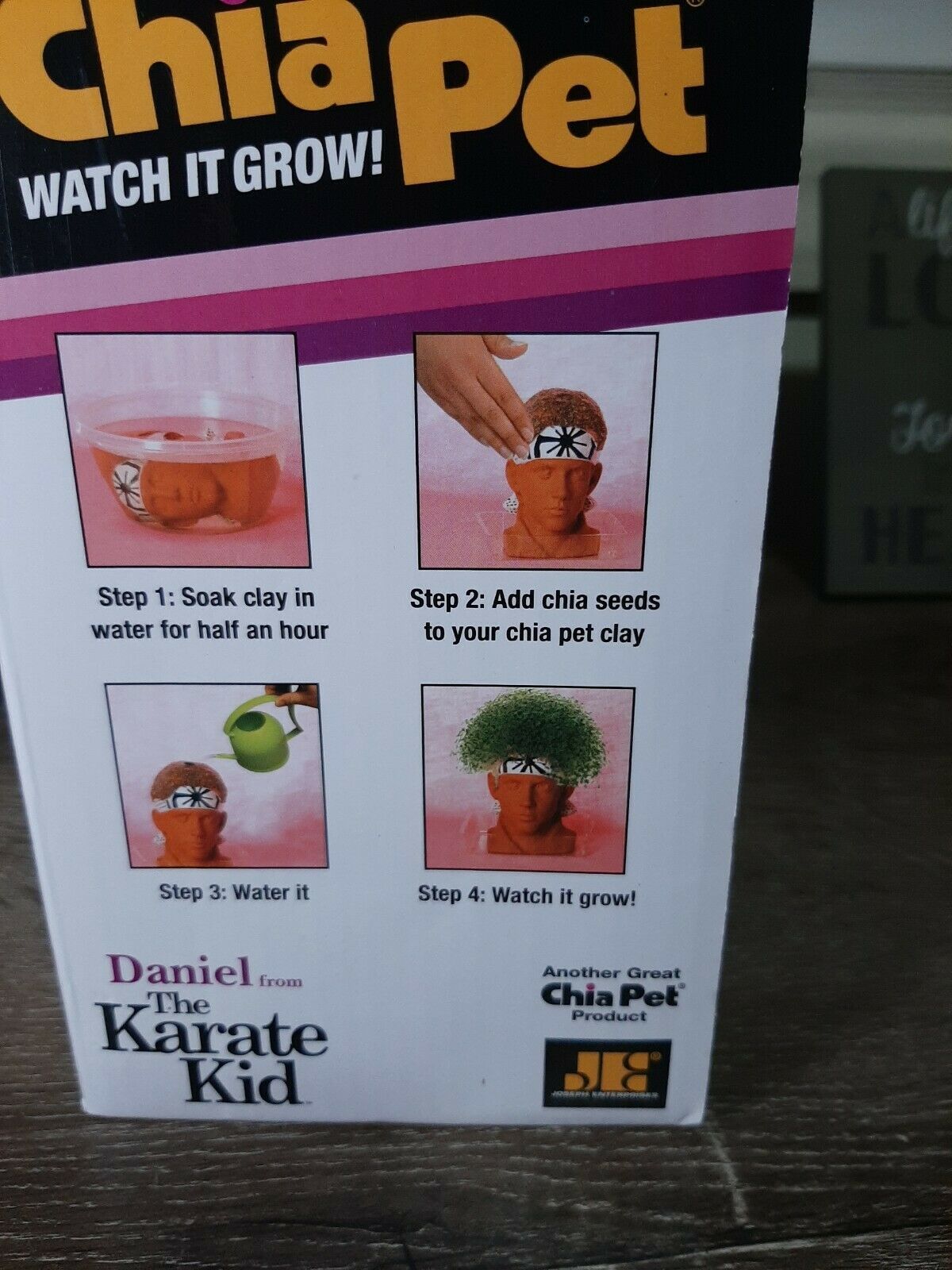 The Karate Kid Chia Pet Daniel Decorative Pottery Planter New! Planters