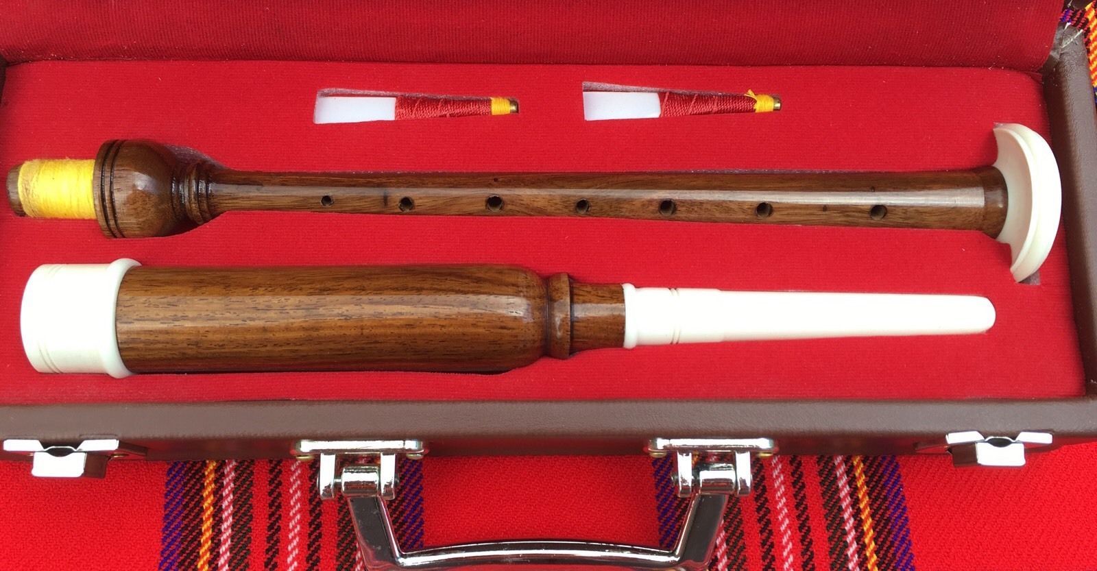 Great Highland Bagpipe Practice Chanter Rosewood with Hard Case