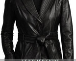 Women belted leather jacket front thumb155 crop