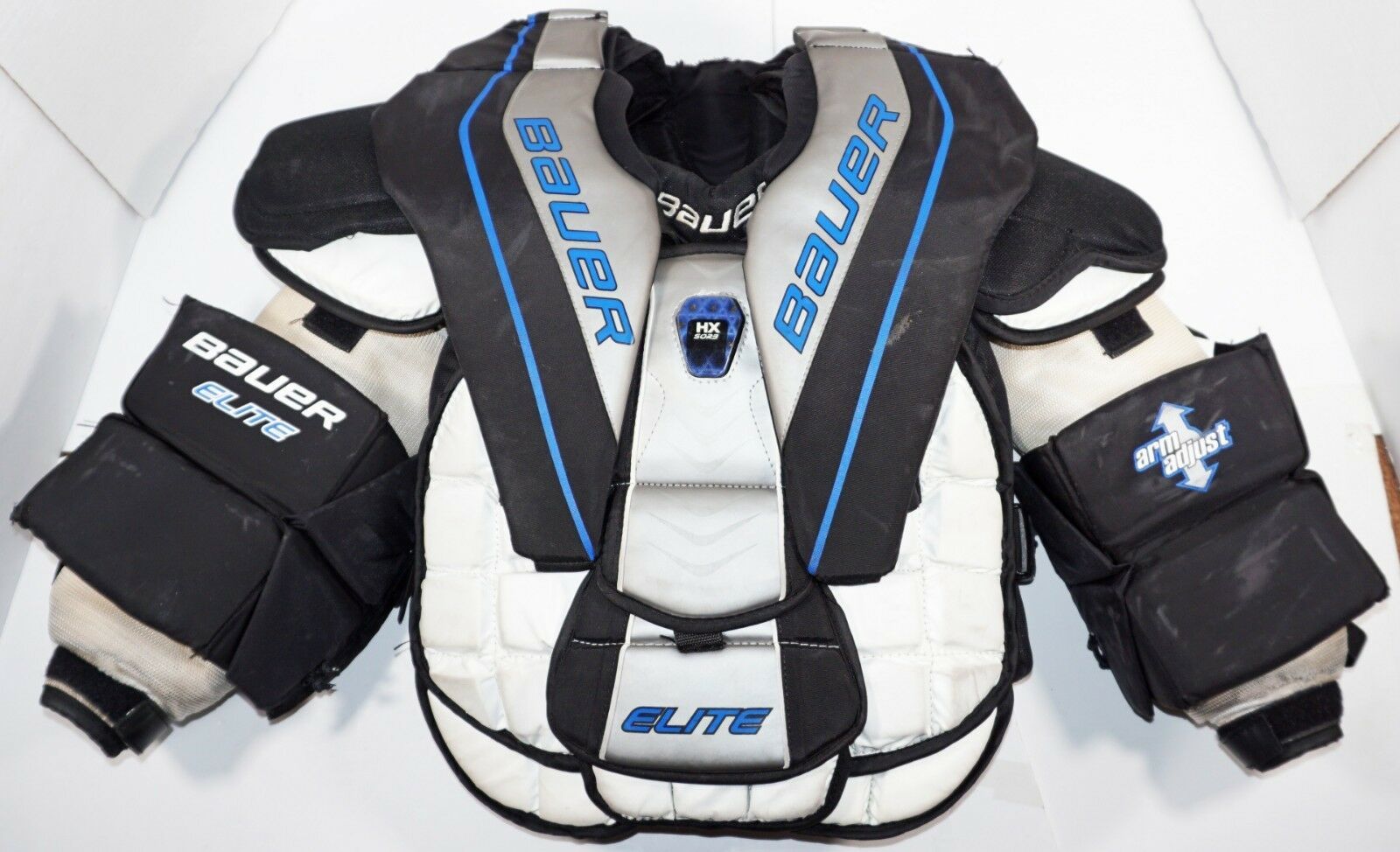 BAUER ELITE INTERMEDIATE MEDIUM GOALIE CHEST & ARM PAD PROTECTOR ICE