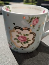 Royal Albert Roses Mugsl Polka Blue &quot;when you drink this think of love f... - $16.99