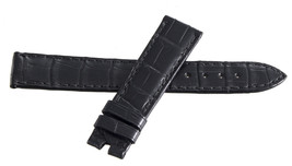 Genuine Chopard 18mm x 16mm Black Alligator Watch Band Strap 115 B0200-0122 - $257.13