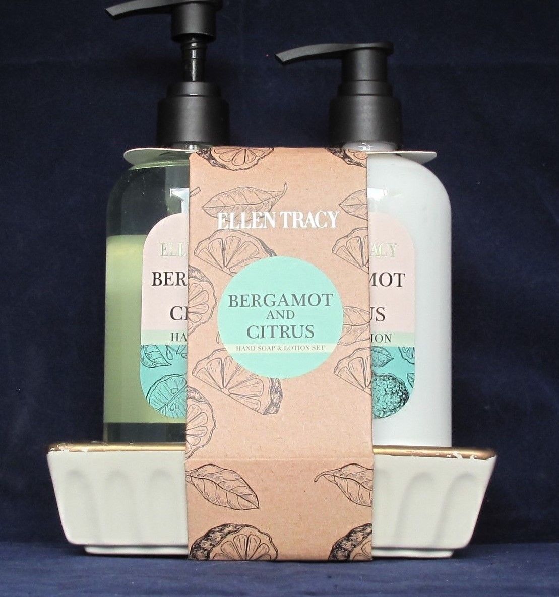 Ellen Tracy Duo Bergamot and Citrus Hand Soap & Lotion12.2 fl oz w