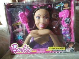 Barbie Crimp &amp; Color Deluxe Styling Head 61465 Mattel 2016 Just Play Age... - $108.89