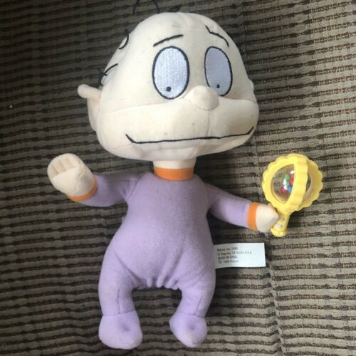 1998 RUGRATS - BABY DIL with Rattle 9 inch Stuffed Plush Toy Viacom ...