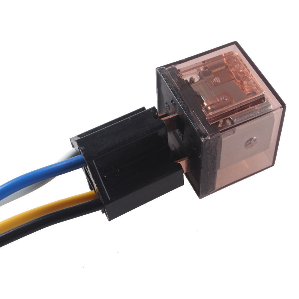 DC Car Vehicle 12V Volt 60A AMP Transparent Relay /& Socket SPDT 5Pin Sales