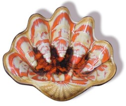 Vintage Treasure Craft Pottery Tiki Sea Shell Trinket Dish/ Ashtray No. 6 USA