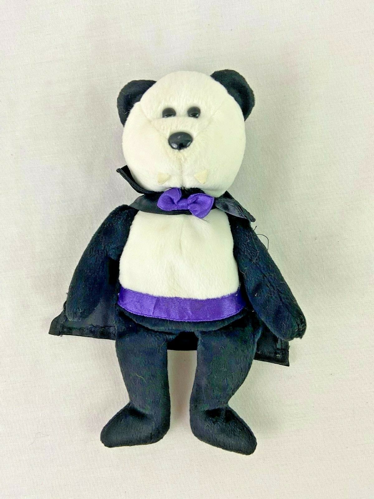 Ty Beanie Babies Count Bear 2004 8" Dracula Vampire Plush Buddies Retired