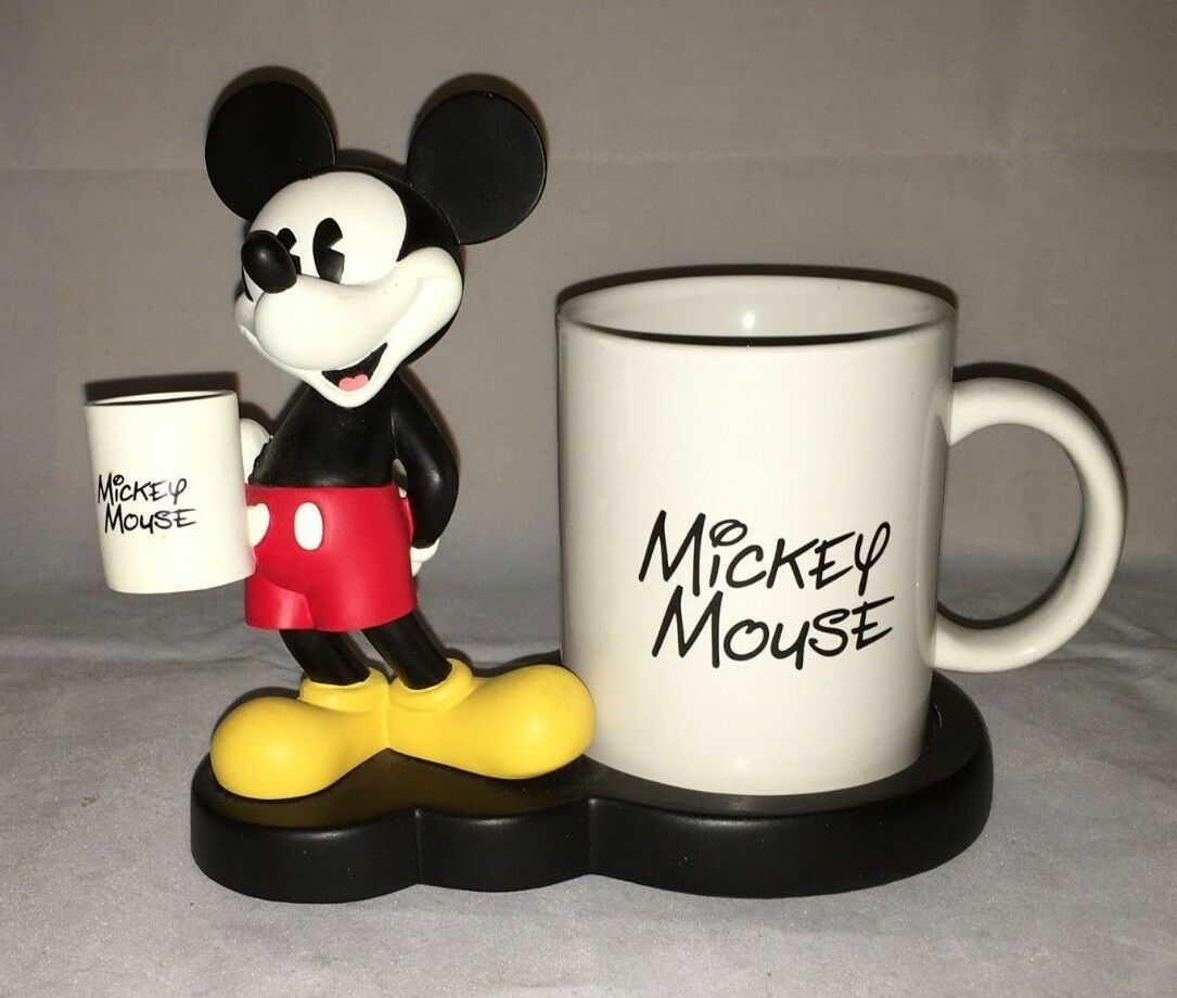 Rare Vintage Disney Collectible Mickey Mouse white coffee cup mug ...