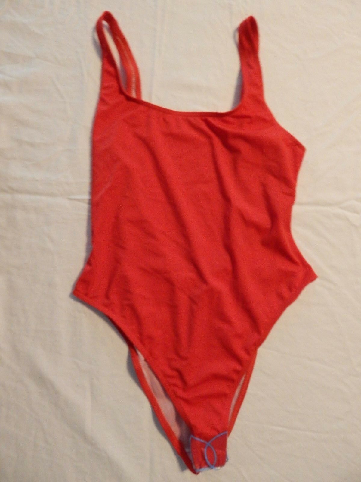 Asos -Red One Piece Swimsuit - High Leg Size 8 US, 12 UK, EU 40 - Swimwear