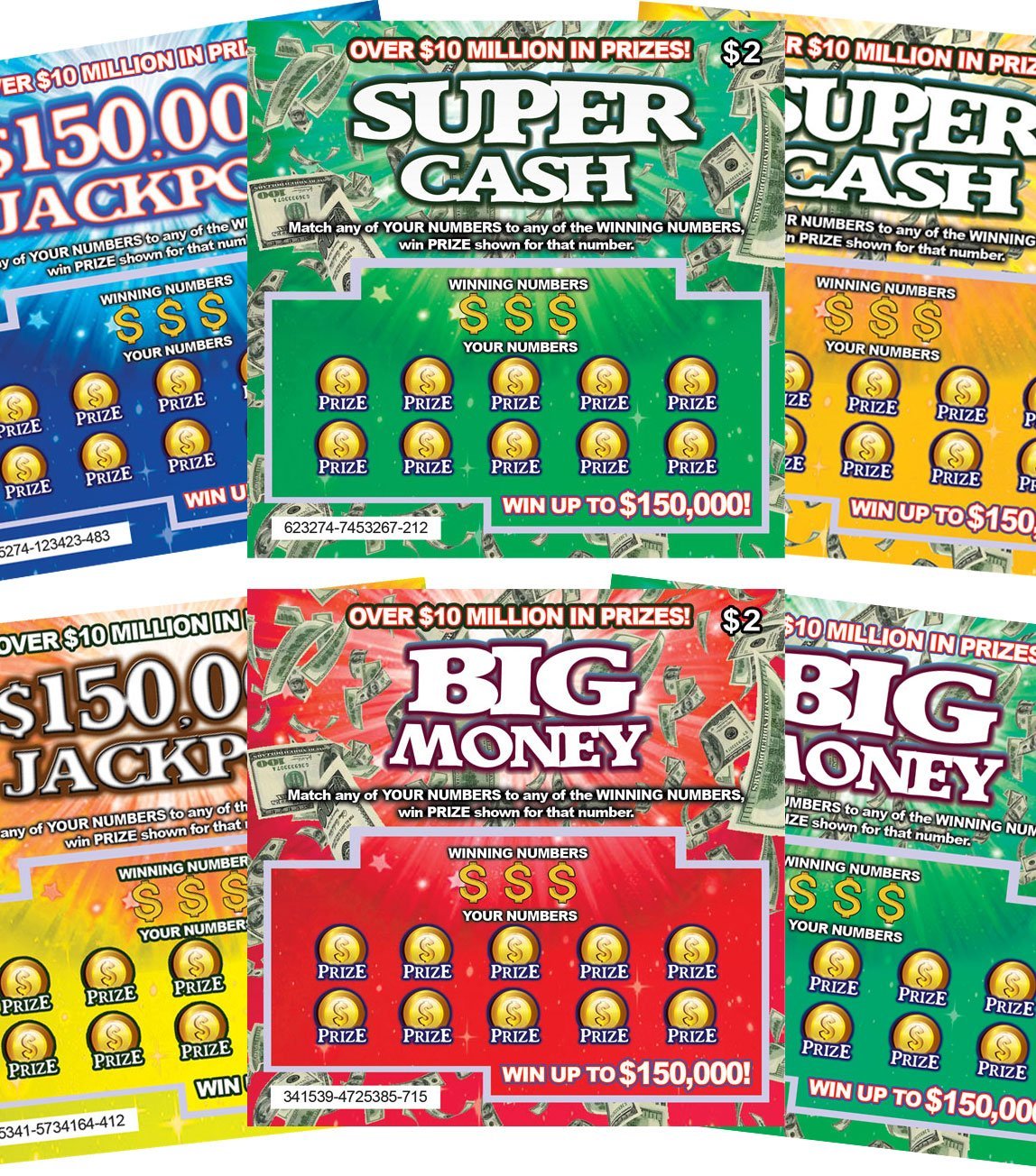 FMPLT- Fake Lottery Tickets Scratch Off - All Win $50,000 - The ...