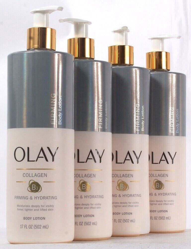 4 Count Olay 17 Oz Firming And Hydrating Collagen And B3 Moisturizing Body Lotion