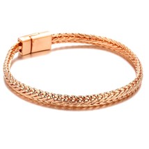 Gold and Rose Gold Fashion Punk Buddha Bracelet for Women DIY Bangles Charms Bra - $21.72