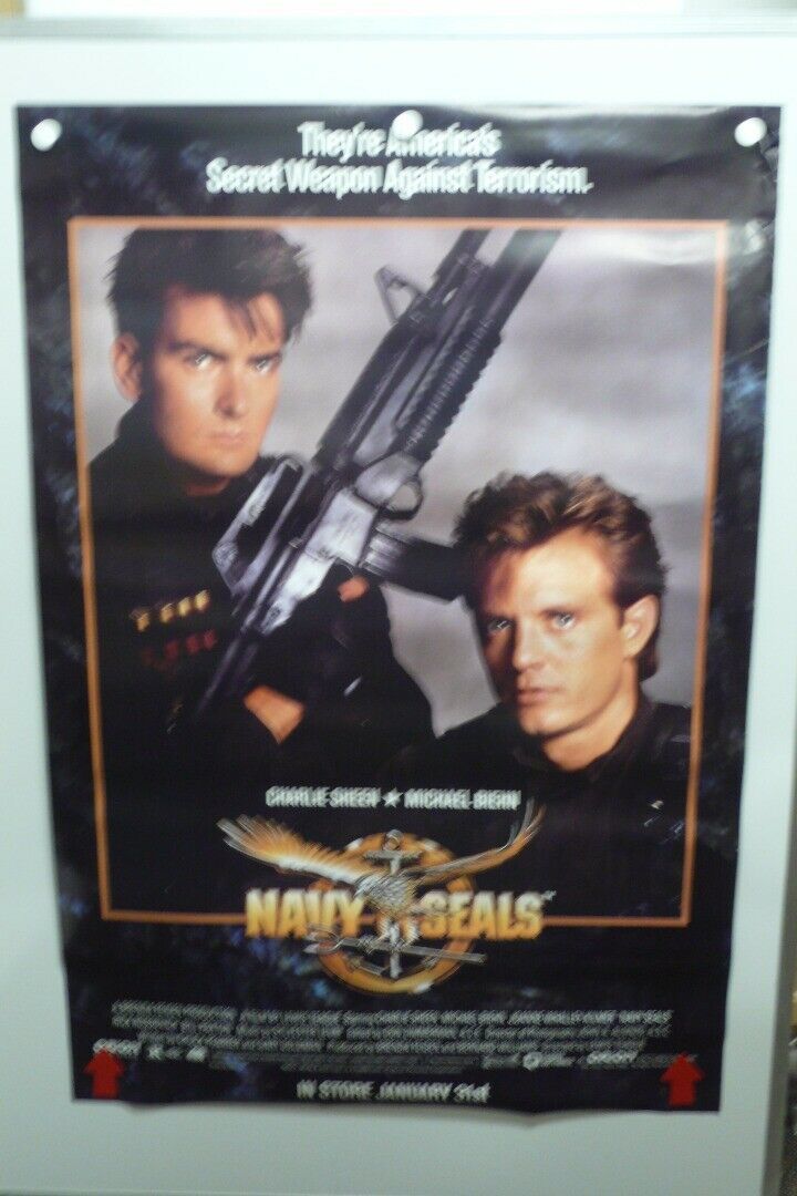 Navy Seals Michael Biehn Charlie Sheen Joanne Whalley Home Video Poster 1990 1990 99 2303