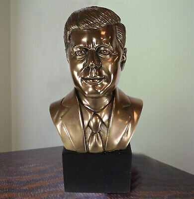 United States President John Fitzgerald Kennedy Portrait Bust Decor Figurine 9H