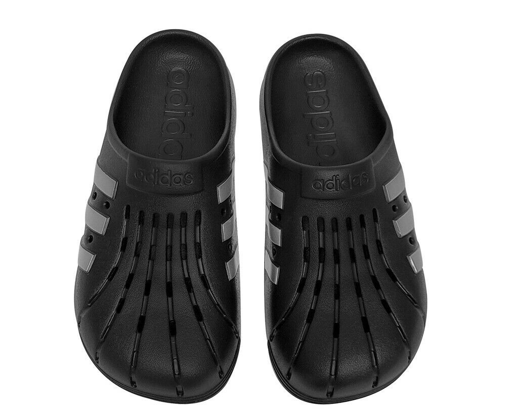 adidas Adilette Clog Sandal Slide Unisex Casual Gym Swimming Black NWT ...