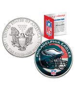 PHILADELPHIA EAGLES 1 Oz American Silver Eagle US Coin NFL OFFICIALLY LI... - $74.76