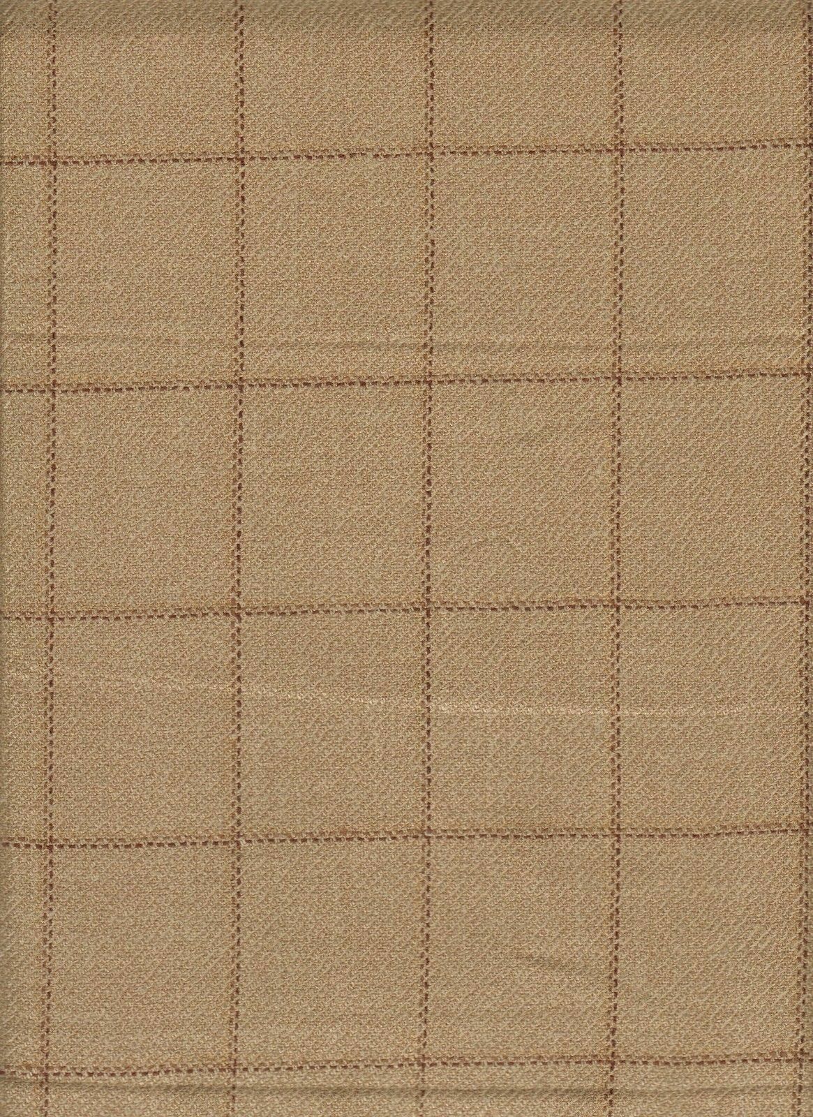 Holland & Sherry Window Pane Wheat Wool Tweed Upholstery Fabric BY THE YARD GI8