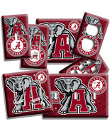 ALABAMA CRIMSON TIDE FOOTBALL TEAM LIGHT SWITCH OUTLET WALL PLATE ROOM R... - $10.91+