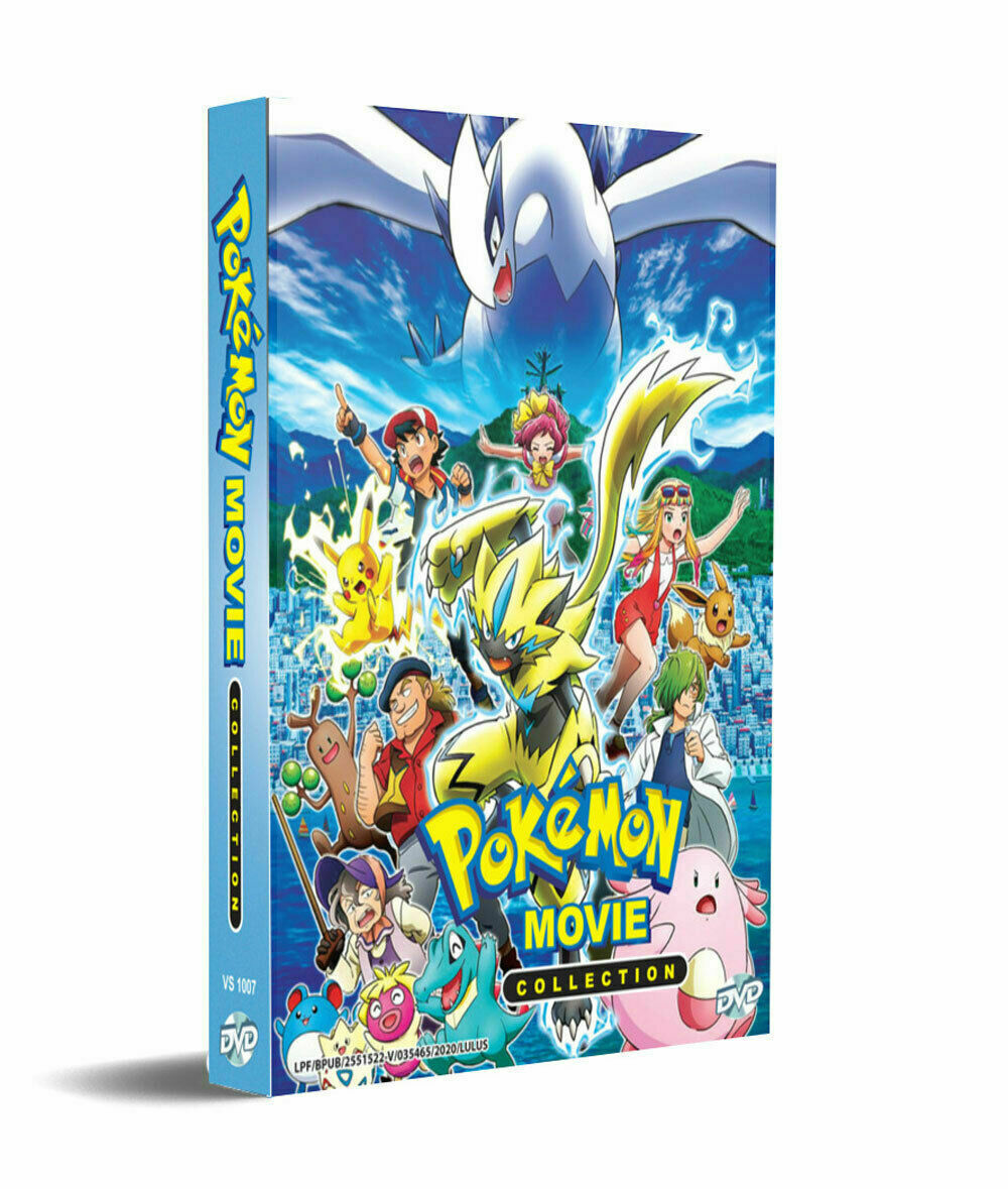 Pokemon The Movie Collection (25 Movies) DVD with English Subtitle Ship