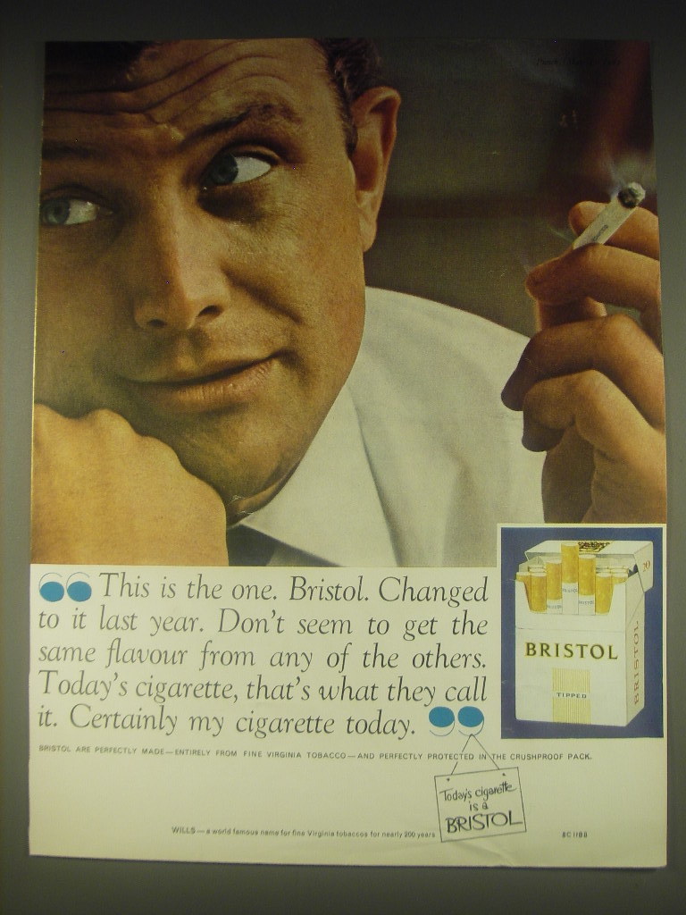 1962 Bristol Cigarettes Ad - This is the and similar items