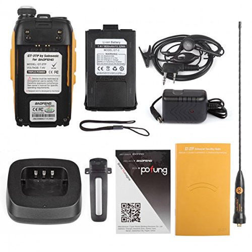 Handheld Police Radio Scanner 2-Way Triple Power Digital Transceiver HAM Antenna