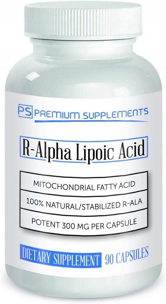 Premium Supplements - R-alpha lipoic acid 300mg of pure r-lipoic acid 90 count. ((((max strength))))