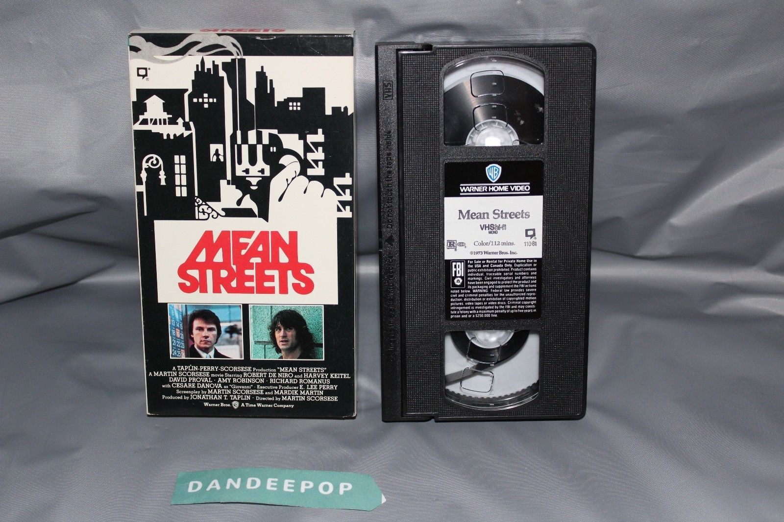 Mean Streets (VHS) Robert De Niro Movie - VHS Tapes