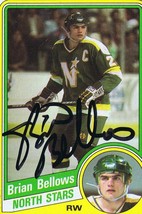Brian Bellows 1984 Topps Autograph #71 North Stars