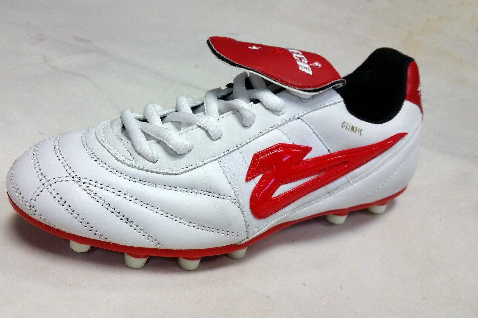 Olmeca Olimpic Professional Soccer Cleats Leather White Men